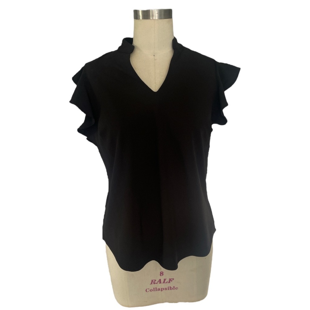 New York & Company Women’s Black Blouse Top